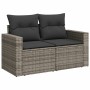 7-teiliges Gartensofa-Set mit grauen PE-Rattan-Kissen von , Gartensets - Ref: Foro24-3256578, Preis: 459,49 €, Rabatt: %