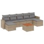 Garden sofa set with beige cushions mix 8 pieces PE rattan by , Garden sets - Ref: Foro24-3256584, Price: 548,95 €, Discount: %