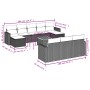 Gartensofa-Set mit beigem Kissenmix, 11-teilig aus PE-Rattan von , Gartensets - Ref: Foro24-3256675, Preis: 812,41 €, Rabatt: %