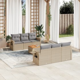 Gartensofa-Set mit beigem Kissenmix, 7-teilig aus PE-Rattan von , Gartensets - Ref: Foro24-3256787, Preis: 586,78 €, Rabatt: %