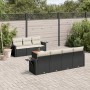 8-teiliges Gartensofa-Set und schwarze synthetische Rattankissen von , Gartensets - Ref: Foro24-3256798, Preis: 525,21 €, Rab...