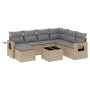 Gartensofa-Set mit beigen Kissen 8 Stück PE-Rattan von , Gartensets - Ref: Foro24-3252846, Preis: 574,28 €, Rabatt: %