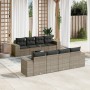 9-piece garden furniture set and gray synthetic rattan cushions by , Garden sets - Ref: Foro24-3254687, Price: 669,64 €, Disc...