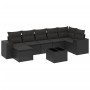 8-piece garden sofa set and black synthetic rattan cushions by , Garden sets - Ref: Foro24-3255222, Price: 533,99 €, Discount: %