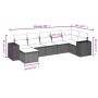 7-teiliges Gartensofa-Set und beigefarbene synthetische Rattankissen von , Gartensets - Ref: Foro24-3255215, Preis: 563,45 €,...