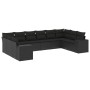 Set de sofás de jardín 10 pzas cojines ratán sintético negro de , Conjuntos de jardín - Ref: Foro24-3255402, Precio: 693,79 €...