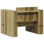 Sofá de jardín madera de pino impregnada 79x60x62 cm de , Sofás de exterior - Ref: Foro24-844624, Precio: 134,99 €, Descuento: %