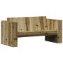 2-seater garden sofa impregnated pine wood 134x60x62 cm by , Outdoor sofas - Ref: Foro24-844626, Price: 157,64 €, Discount: %