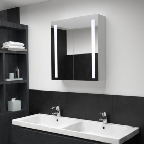 Mueble de baño con espejo LED 60x14x62 cm de vidaXL, Tocadores de baño - Ref: Foro24-285125, Precio: 118,74 €, Descuento: %