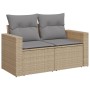 Gartensofa-Set 14-teilig und beige synthetische Rattankissen-Mischung von , Gartensets - Ref: Foro24-3256696, Preis: 976,39 €...