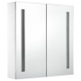 Mueble de baño con espejo LED 60x14x62 cm de vidaXL, Tocadores de baño - Ref: Foro24-285125, Precio: 118,64 €, Descuento: %