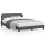 Estructura de cama con cabecero cuero sintético gris 120x200cm de , Camas y somieres - Ref: Foro24-373161, Precio: 144,64 €, ...