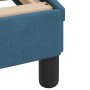 Bed frame with blue velvet headboard 120x200 cm by , Beds and slatted bases - Ref: Foro24-373156, Price: 162,77 €, Discount: %