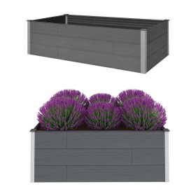 Arriate de WPC gris 200x100x54 cm de vidaXL, Maceteros y jardineras - Ref: Foro24-45756, Precio: 364,99 €, Descuento: %