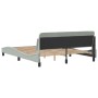 Bed frame with light gray velvet headboard 160x200cm by , Beds and slatted bases - Ref: Foro24-373212, Price: 153,99 €, Disco...