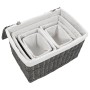 Stackable basket set 6 pieces natural gray willow by vidaXL, Storage baskets - Ref: Foro24-170780, Price: 90,99 €, Discount: %