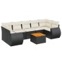 8-teiliges Gartensofa-Set und schwarze synthetische Rattankissen von , Gartensets - Ref: Foro24-3257246, Preis: 496,85 €, Rab...