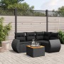 5-piece garden furniture set and black synthetic rattan cushions by , Garden sets - Ref: Foro24-3257315, Price: 339,62 €, Dis...