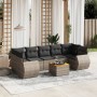 8-piece garden sofa set and gray synthetic rattan cushions by , Garden sets - Ref: Foro24-3257250, Price: 541,04 €, Discount: %