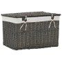 Stackable basket set 6 pieces natural gray willow by vidaXL, Storage baskets - Ref: Foro24-170780, Price: 90,99 €, Discount: %