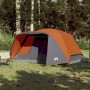 Family tent with porch 4 people waterproof gray orange by , tents - Ref: Foro24-94420, Price: 145,10 €, Discount: %