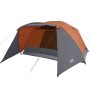 Family tent with porch 4 people waterproof gray orange by , tents - Ref: Foro24-94420, Price: 145,10 €, Discount: %