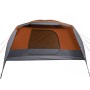 Family tent with porch 4 people waterproof gray orange by , tents - Ref: Foro24-94420, Price: 145,10 €, Discount: %