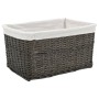 Stackable basket set 6 pieces natural gray willow by vidaXL, Storage baskets - Ref: Foro24-170780, Price: 90,99 €, Discount: %