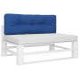 Cojín para sofá de palets de tela azul 120x40x12 cm de , Cojines para sillas y sofás - Ref: Foro24-314479, Precio: 28,50 €, D...