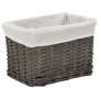 Stackable basket set 6 pieces natural gray willow by vidaXL, Storage baskets - Ref: Foro24-170780, Price: 90,99 €, Discount: %