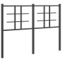 Black metal headboard 120 cm by , Headboards and footboards - Ref: Foro24-355592, Price: 32,02 €, Discount: %