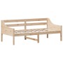 Sofá cama de madera maciza de pino 75x190 cm de , Camas y somieres - Ref: Foro24-842842, Precio: 114,19 €, Descuento: %