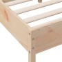 Bed frame with solid pine wood headboard 90x190 cm by , Beds and slatted bases - Ref: Foro24-842778, Price: 80,44 €, Discount: %