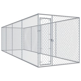 Perrera de exterior 760x192x185 cm de vidaXL, Casetas y cercados para perros - Ref: Foro24-145030, Precio: 486,99 €, Descuent...