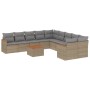 Set Gartensofas mit beigen Kissen Mix 11 Stück PE Rattan von , Gartensets - Ref: Foro24-3226360, Preis: 743,80 €, Rabatt: %