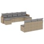 Set Gartensofas mit beigen Kissen 10 Stück synthetisches Rattan von , Gartensets - Ref: Foro24-3226388, Preis: 596,99 €, Raba...