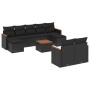 Set Gartensofas 10 Stück Kissen synthetisches Rattan schwarz von , Gartensets - Ref: Foro24-3226405, Preis: 561,66 €, Rabatt: %