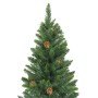 Künstlicher Weihnachtsbaum mit Tannenzapfen grün 210 cm von vidaXL, Weihnachtsbäume - Ref: Foro24-284316, Preis: 93,15 €, Rab...