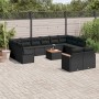 Set aus Gartensofas und Kissen 13 Stück synthetisches Rattan schwarz von , Gartensets - Ref: Foro24-3226447, Preis: 795,27 €,...