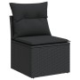 Set aus Gartensofas und Kissen 13 Stück synthetisches Rattan schwarz von , Gartensets - Ref: Foro24-3226447, Preis: 795,27 €,...