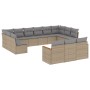 Set Gartensofas mit beigen Kissen Mix 13 Stück PE Rattan von , Gartensets - Ref: Foro24-3226458, Preis: 868,34 €, Rabatt: %