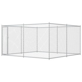 Outdoor dog kennel 383x383x185 cm by vidaXL, Dog kennels and fences - Ref: Foro24-145028, Price: 247,54 €, Discount: %