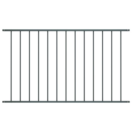 Anthracite gray powder coated steel fence panel 1.7x0.75m by vidaXL, fence panels - Ref: Foro24-145221, Price: 60,96 €, Disco...