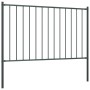 Fence panel and steel posts gray powder coating 1.7x1.25m by vidaXL, fence panels - Ref: Foro24-145214, Price: 69,49 €, Disco...