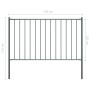 Fence panel and steel posts gray powder coating 1.7x1.25m by vidaXL, fence panels - Ref: Foro24-145214, Price: 69,49 €, Disco...