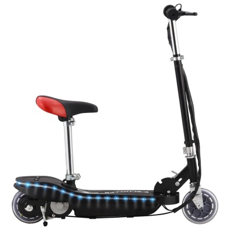 Patinete eléctrico con asiento y LED 120 W negro de vidaXL, Patinetes - Ref: Foro24-91962, Precio: 161,12 €, Descuento: %