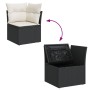 Set aus Gartensofas und Kissen 13 Stück synthetisches Rattan schwarz von , Gartensets - Ref: Foro24-3256259, Preis: 749,99 €,...