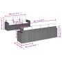 Set aus 8-teiligen Gartensofas und Kissen Kunstrattan schwarz von , Gartensets - Ref: Foro24-3256357, Preis: 490,36 €, Rabatt: %