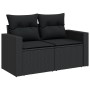 Set aus 8-teiligen Gartensofas und Kissen Kunstrattan schwarz von , Gartensets - Ref: Foro24-3256405, Preis: 511,03 €, Rabatt: %