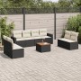 8-piece garden sofa set with black synthetic rattan cushions by , Garden sets - Ref: Foro24-3256413, Price: 477,68 €, Discoun...